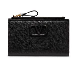 Valentino VLogo Leather Card Case